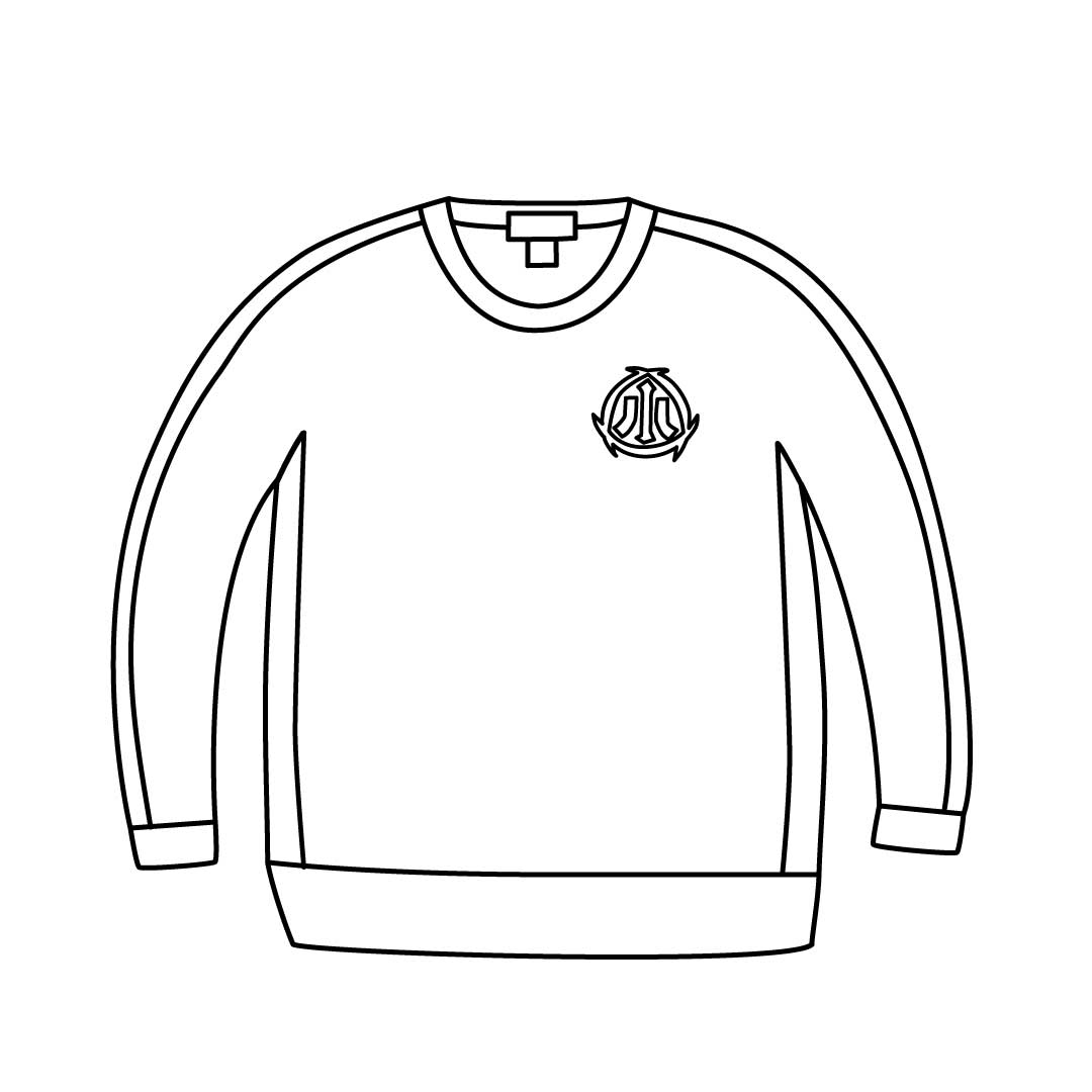 三日月小長袖クルー