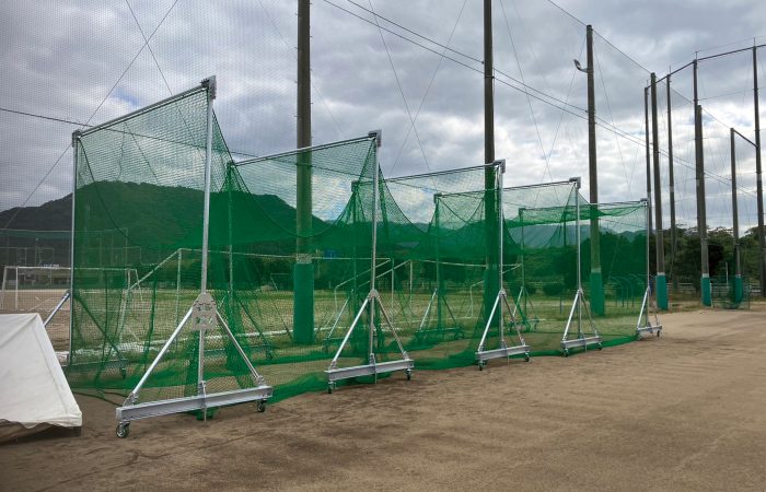 バッティングゲージネット張り替え後②