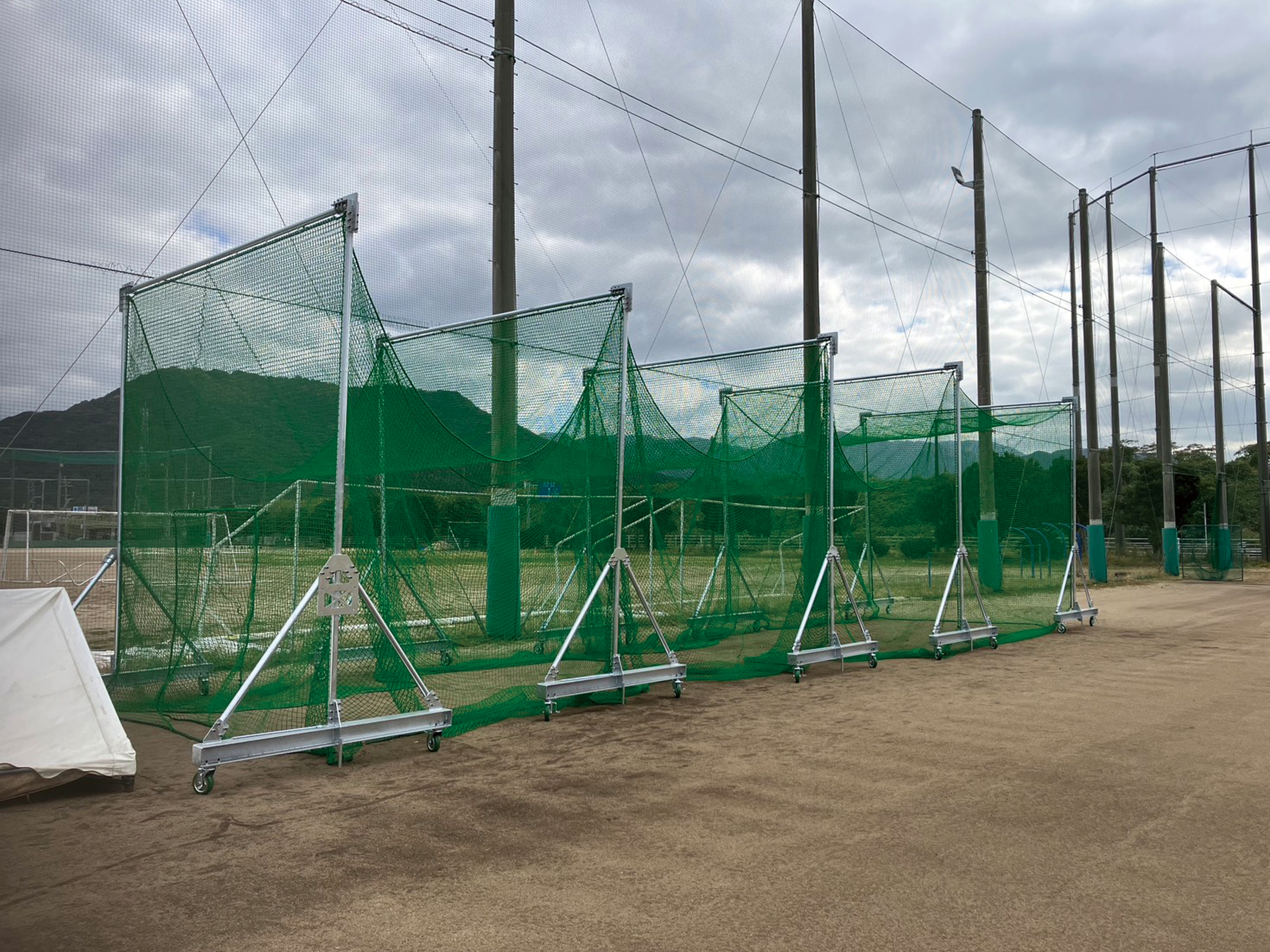 バッティングゲージネット張り替え後②